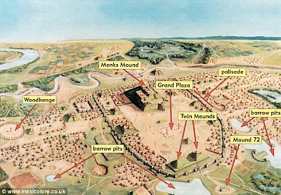 Cahokia as envisioned by archaeologists