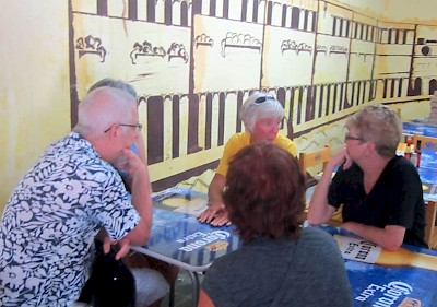 Sharon Helgason of the Chicxulub Food Bank near Progreso, Yucatan, Mexico