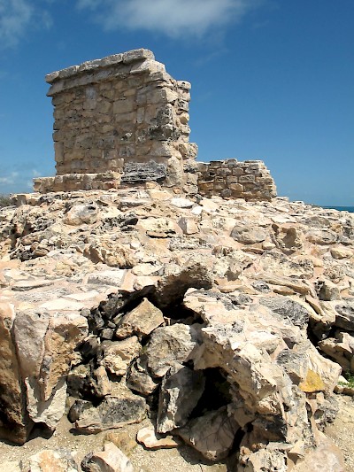 The structure dedicated to Ixchel on Isla Mujeres as it looks today.