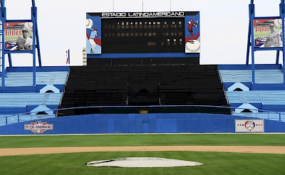 Estadio Latinoamericano (Latin American Stadium), where the Tampa Bay Rays played an elite Cuban team