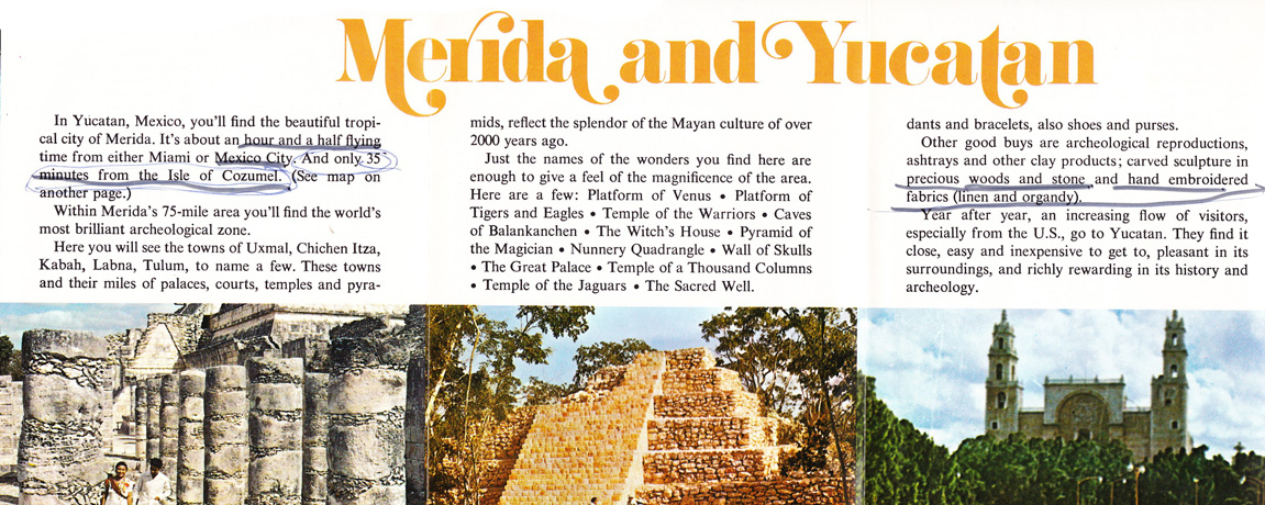 Yucatan Travel in the Seventies