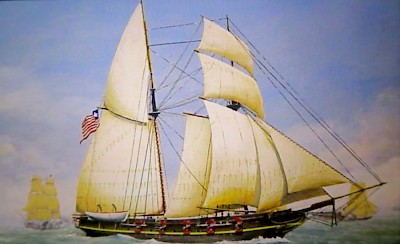 Capture of the Independence by the Mexican Brigs of War Vendor del Alamo and Liberator at Velasco on the Brazos River.