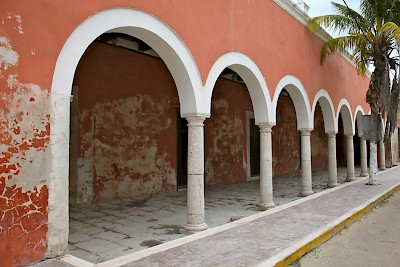 The old Customs House in Sisal that remained undamaged after the attack by the Republic of Texas Navy in 1837.