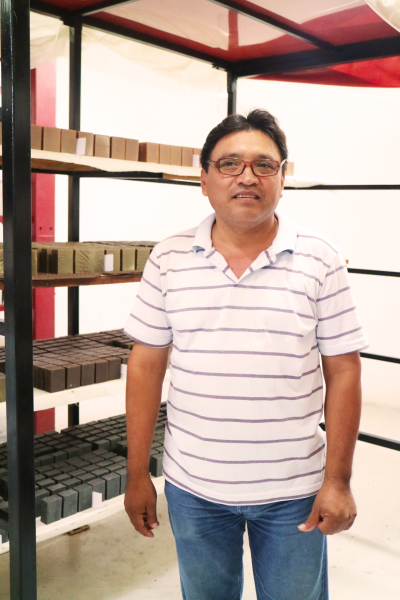 Luis Dzul runs Neem del Mayab, producing artisan soap.