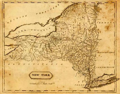 New York Map from 1812