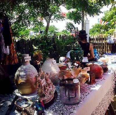 Gypsy Market Bazaar in Chelem Yucatan Mexico