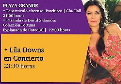 Lila Downs in Concert in Merida Yucatan Mexico