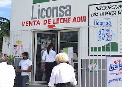 Milk for Children in Yucatan Mexico