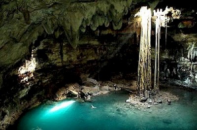 Cenote in Yucatan Mexico